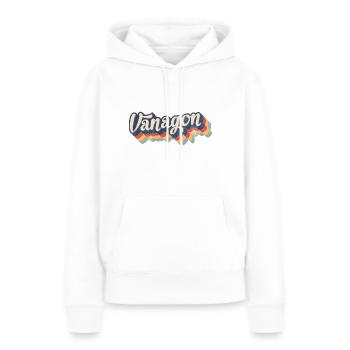 Vanagon retro Syncro Bus Camper - Sweat à capuche Premium bio Femme - blanc - Devant - Julia (174cm)