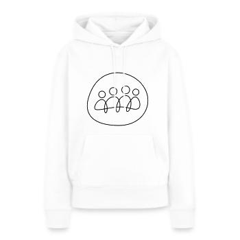 Teamwork - Frauen Premium Bio Hoodie - Weiß - Vorne - Julia (174cm)