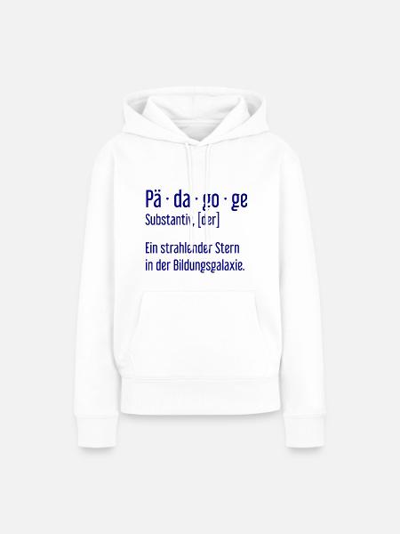 Pädagoge Pädagogen Schule Lehrer Unterricht - Frauen Premium Bio Hoodie - Weiß
