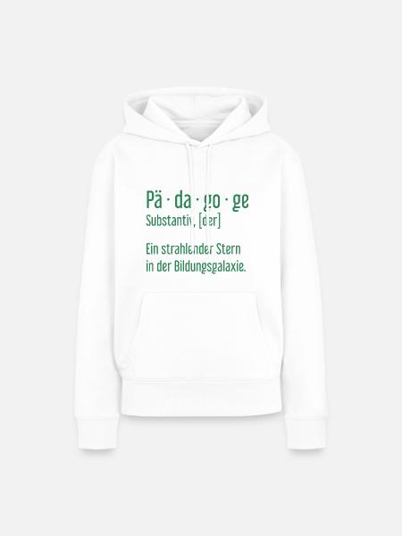 Pädagoge Pädagogen Schule Lehrer Unterricht - Frauen Premium Bio Hoodie - Weiß