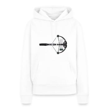 Armbrust Bogensport Armbrustschütze Geschenk - Frauen Premium Bio Hoodie - Weiß - Vorne - Julia (174cm)