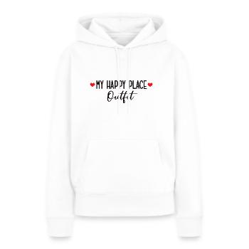 Einzug Wohnung Neues Zuhause Einweihungsfeier - Frauen Premium Bio Hoodie - Weiß - Vorne - Julia (174cm)