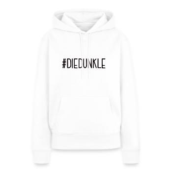#DIEDUNKLE Dunkelhaarig Die Dunkle Seite Haare - Frauen Premium Bio Hoodie - Weiß - Vorne - Julia (174cm)
