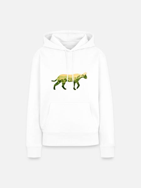Ozelot - Frauen Premium Bio Hoodie - Weiß