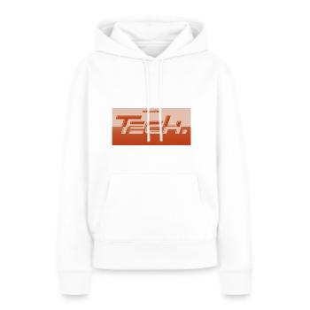 Technologie - Frauen Premium Bio Hoodie - Weiß - Vorne - Julia (174cm)