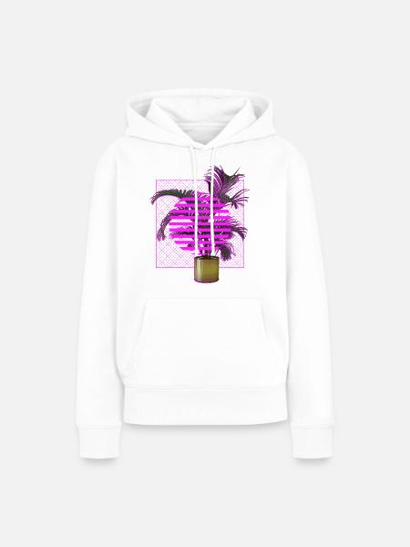 Vaporwave-Anlage - Frauen Premium Bio Hoodie - Weiß