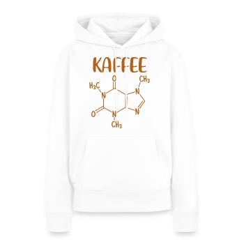 Coffein Kaffee Chemische Formel Kaffee Tasse - Frauen Premium Bio Hoodie - Weiß - Vorne - Julia (174cm)