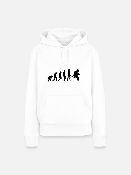 Evolution und Fire Brigader - - Frauen Premium Bio Hoodie - Weiß