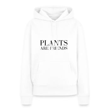 Plantes - Sweat à capuche Premium bio Femme - blanc - Devant - Julia (174cm)