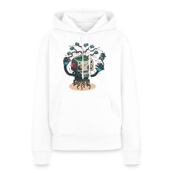Machine Learning - Women’s Premium Organic Hoodie - white - Front - Julia (174cm)