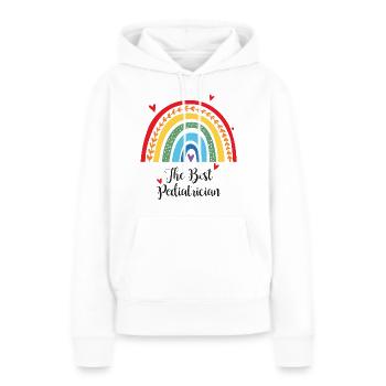 The Best pediatrician Der Beste Kinderarzt - Women’s Premium Organic Hoodie - white - Front - Julia (174cm)