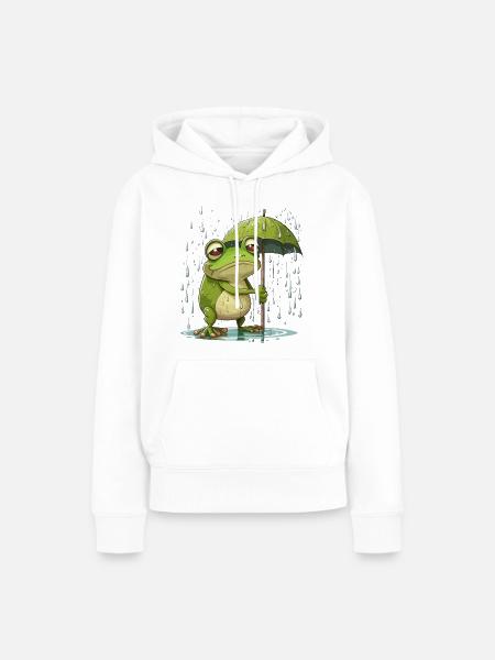 Vertrauensvorschuss - Frauen Premium Bio Hoodie - Weiß