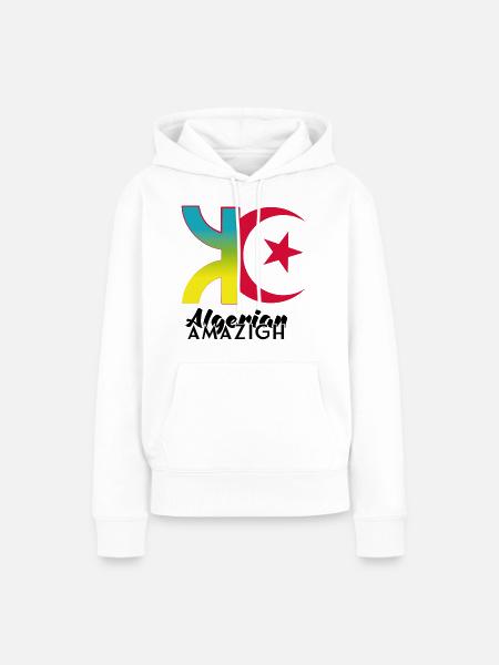 Algerischer Amazigh - Frauen Premium Bio Hoodie - Weiß