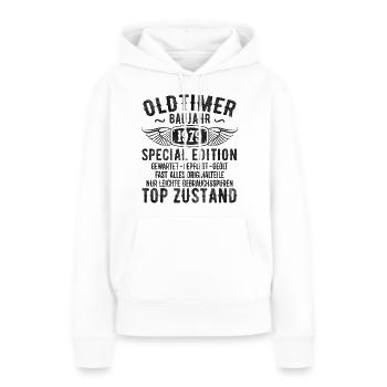 Vintage 1979 Geburtstagsgeschenk 1979 Baujahr - Frauen Premium Bio Hoodie - Weiß - Vorne - Julia (174cm)