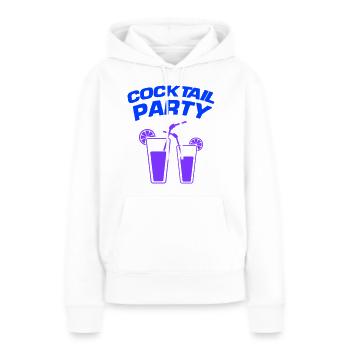 Cocktail - Sweat à capuche Premium bio Femme - blanc - Devant - Julia (174cm)
