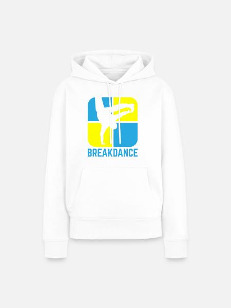 Breakdance - Frauen Premium Bio Hoodie - Weiß