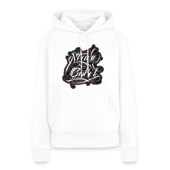 Bleiben Sie kalt - Frauen Premium Bio Hoodie - Weiß - Vorne - Julia (174cm)