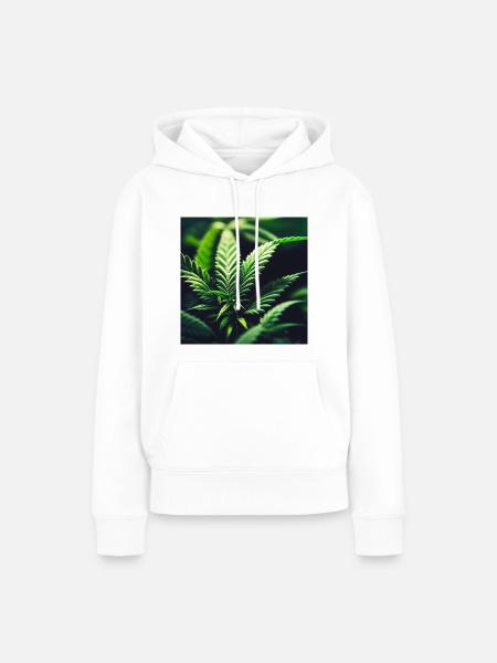 Hanf - Frauen Premium Bio Hoodie - Weiß