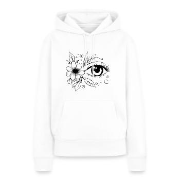 Auge Augen Augenarzt - Frauen Premium Bio Hoodie - Weiß - Vorne - Julia (174cm)