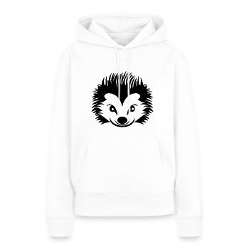 Igel Wald Stachelig Tier - Frauen Premium Bio Hoodie - Weiß - Vorne - Julia (174cm)