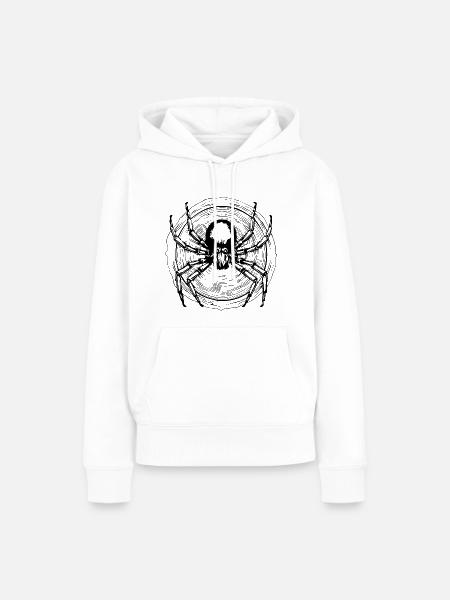 Spinne Spinnen Tiere - Frauen Premium Bio Hoodie - Weiß