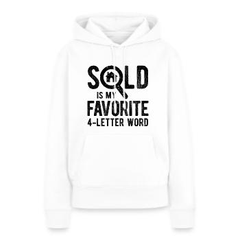 Immobilien-Händler Für Immobilien-Makler - Frauen Premium Bio Hoodie - Weiß - Vorne - Julia (174cm)