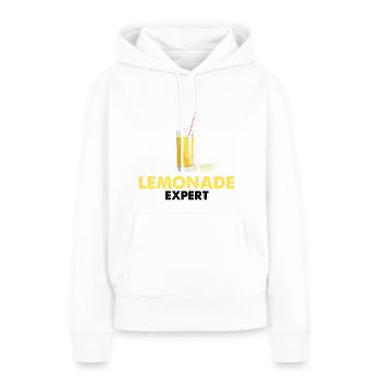 Limonade Limonade Limonade Limonade Stand Design - Sweat à capuche Premium bio Femme - blanc - Devant - Julia (174cm)
