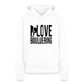 I Love Bouldering Rock Boulder Rock Climber Climbi - Frauen Premium Bio Hoodie - Weiß - Vorne - Julia (174cm)