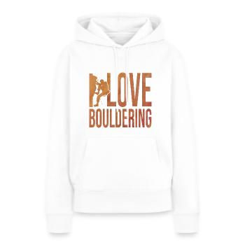 I Love Bouldering Rock Boulder Rock Climber Climbi - Frauen Premium Bio Hoodie - Weiß - Vorne - Julia (174cm)