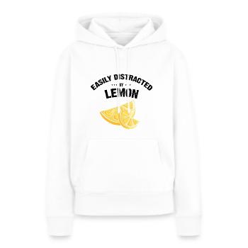 Limonade Limonade Limonade Limonade Stand Design - Sweat à capuche Premium bio Femme - blanc - Devant - Julia (174cm)