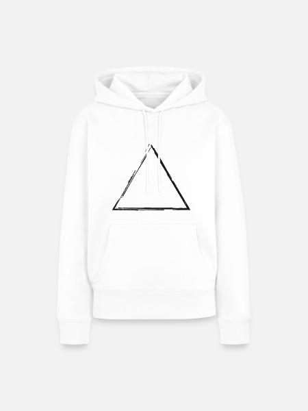 Dreieck - Frauen Premium Bio Hoodie - Weiß