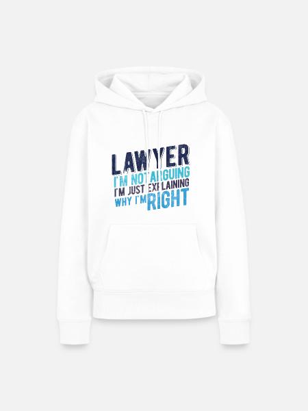Richter Jurist Anwalt - Frauen Premium Bio Hoodie - Weiß