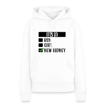 Nierentransplantation Nierenchirurgie Organspender - Frauen Premium Bio Hoodie - Weiß - Vorne - Julia (174cm)