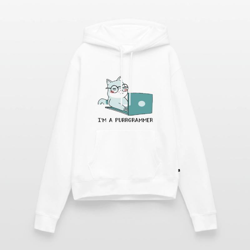 I'm A Purrgrammer Coder Software Developer Compute Frauen Premium Bio Hoodie