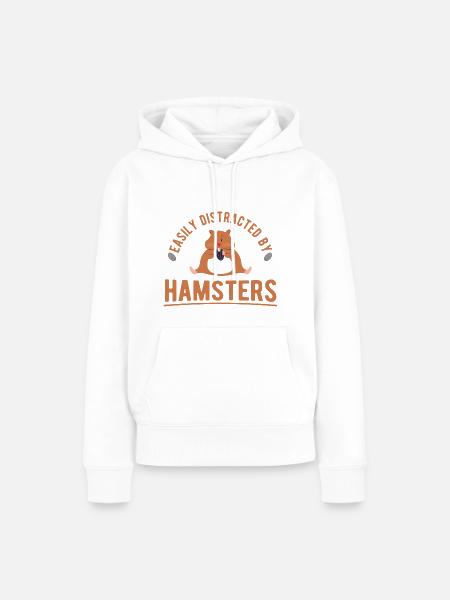 Nagetier Hamster - Frauen Premium Bio Hoodie - Weiß
