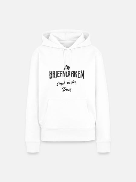 Philatelie - Frauen Premium Bio Hoodie - Weiß