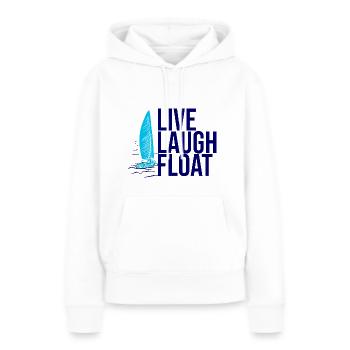Segelboot Kapitän Spruch Zum Segeln - Frauen Premium Bio Hoodie - Weiß - Vorne - Julia (174cm)