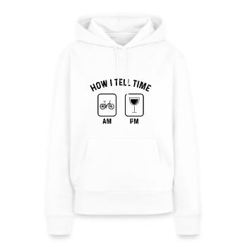 How to say time at PM - - Women’s Premium Organic Hoodie - white - Front - Julia (174cm)