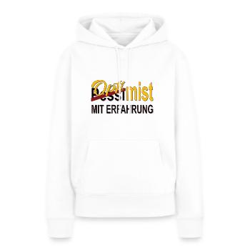 Optimist mit Erfahrung Geschenk - Frauen Premium Bio Hoodie - Weiß - Vorne - Julia (174cm)