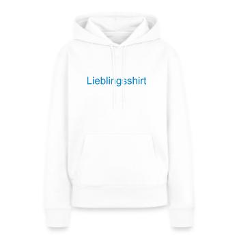 Lieblingsshirt - Frauen Premium Bio Hoodie - Weiß - Vorne - Julia (174cm)