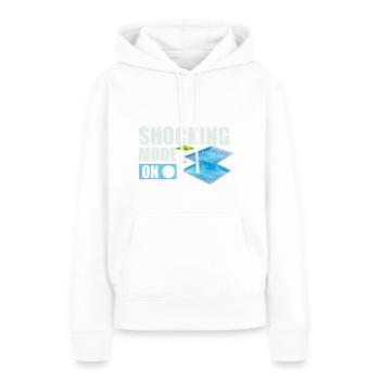 Conceptions de sauveteurs pour les techniciens de piscine - Sweat à capuche Premium bio Femme - blanc - Devant - Julia (174cm)