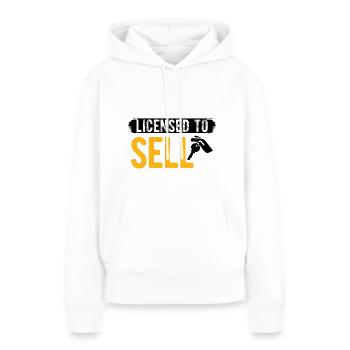 Immobilien-Händler Für Immobilien-Makler - Frauen Premium Bio Hoodie - Weiß - Vorne - Julia (174cm)