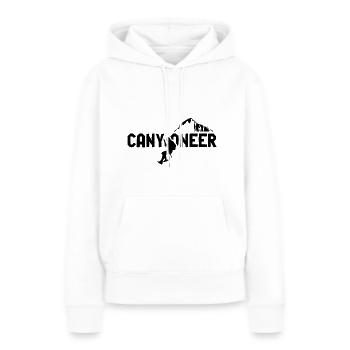 Sprüche Canyoneering Canyon Canyoning Abseilen - Frauen Premium Bio Hoodie - Weiß - Vorne - Julia (174cm)