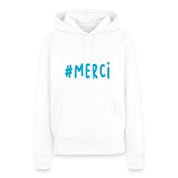 VIELEN DANK. DANKE. VIELEN DANK. JAHRESTAG. GEBURT. - Frauen Premium Bio Hoodie - Weiß - Vorne - Julia (174cm)