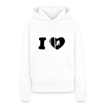 I love skis - - Women’s Premium Organic Hoodie - white - Front - Julia (174cm)
