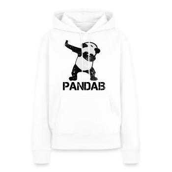 Tamponner le panda - Sweat à capuche Premium bio Femme - blanc - Devant - Julia (174cm)