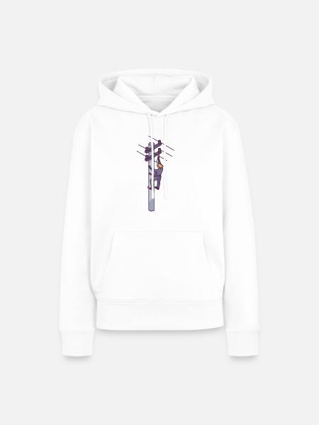 Versorgungsarbeiter - Frauen Premium Bio Hoodie - Weiß