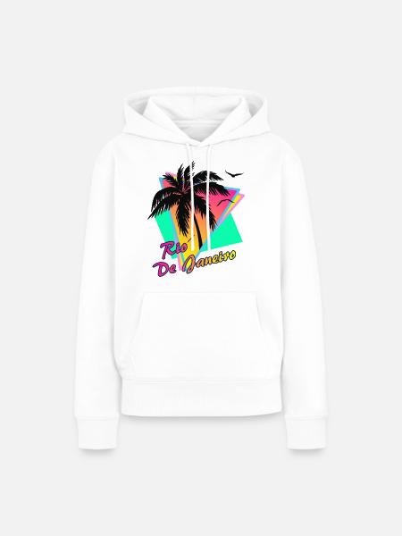 Rio de Janeiro - Frauen Premium Bio Hoodie - Weiß