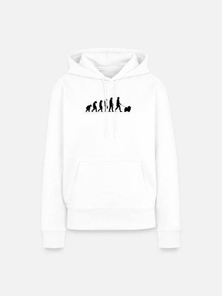 Havaneser Evolution Haushund Geschenk - Frauen Premium Bio Hoodie - Weiß
