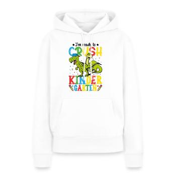 Je Suis Prêt À Écraser Le Jardin D'enfants - Sweat à capuche Premium bio Femme - blanc - Devant - Julia (174cm)